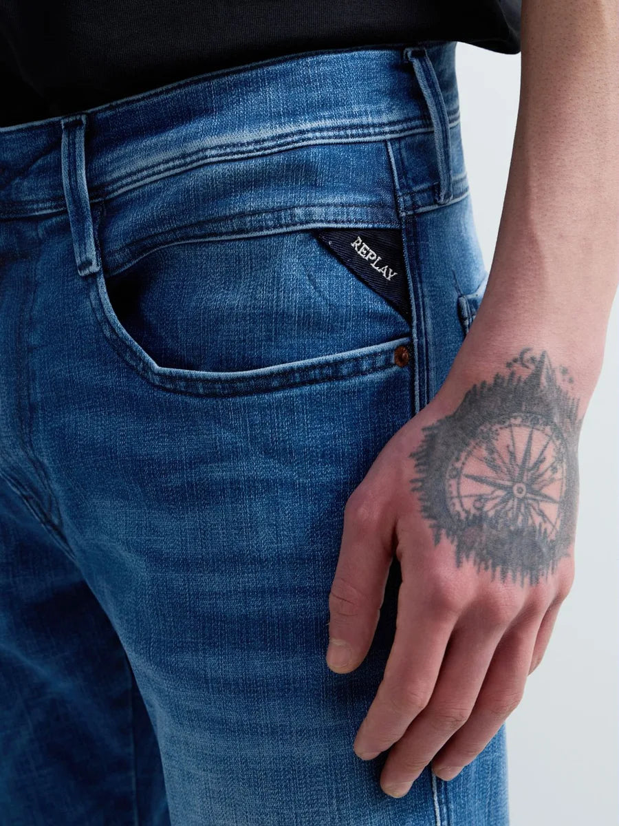 Hyperflex matrix Mid Blue Jeans-Replay-Lewis Yates