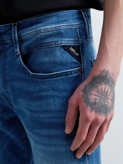 Hyperflex matrix Mid Blue Jeans-Replay-Lewis Yates