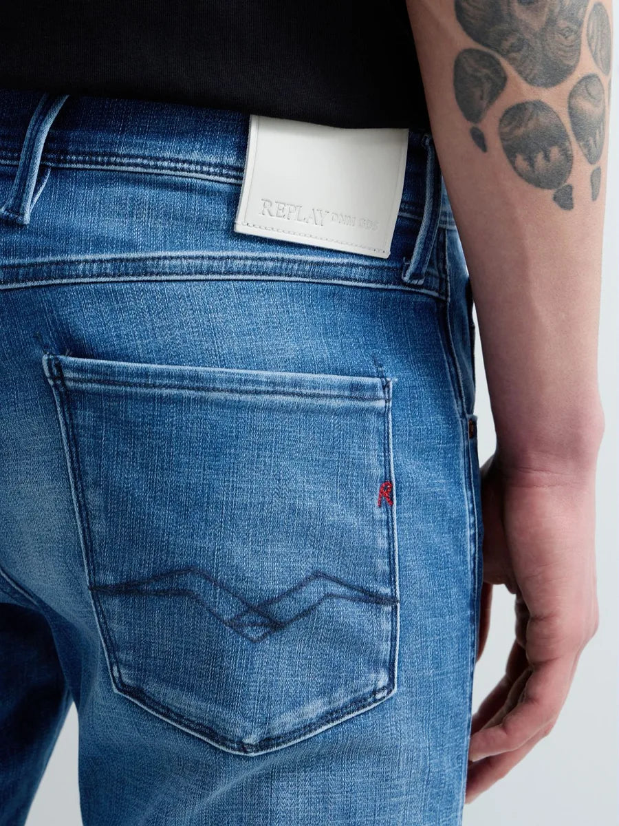 Hyperflex matrix Mid Blue Jeans-Replay-Lewis Yates