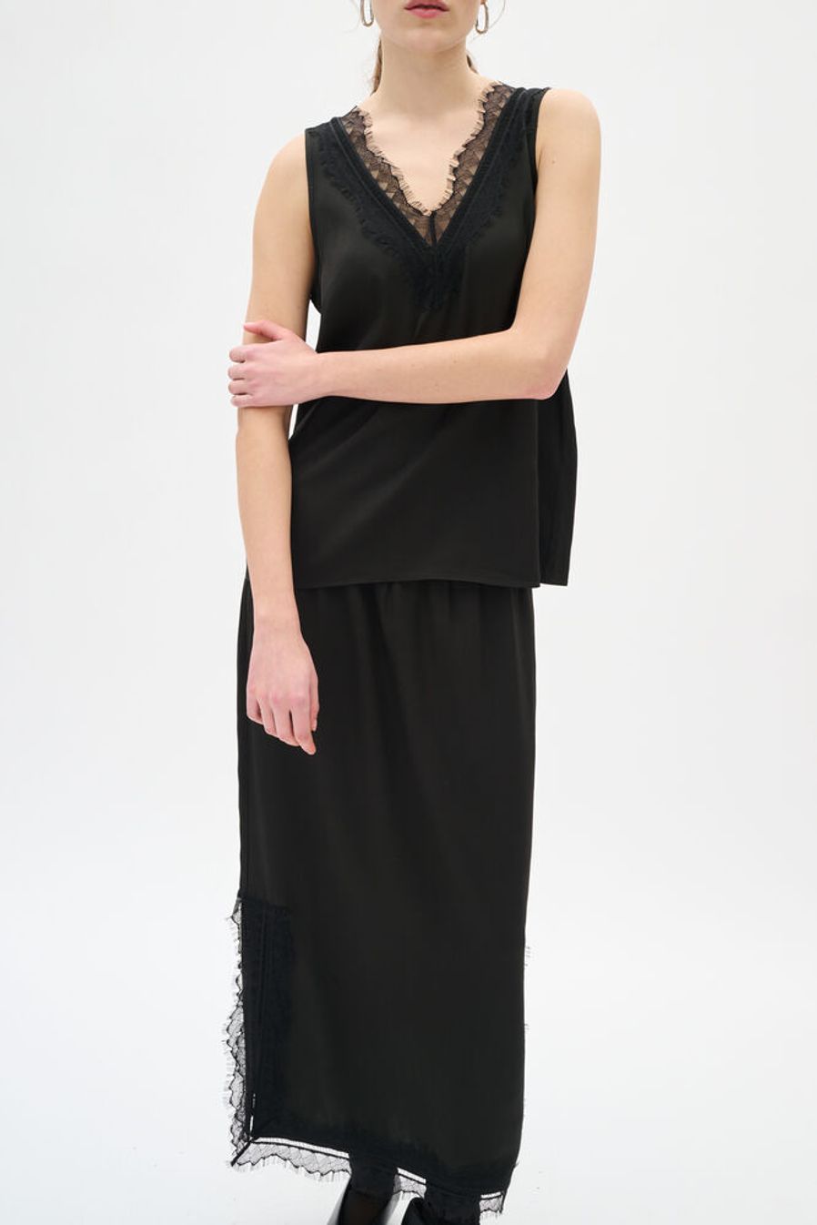 Danica Lace Trim Skirt