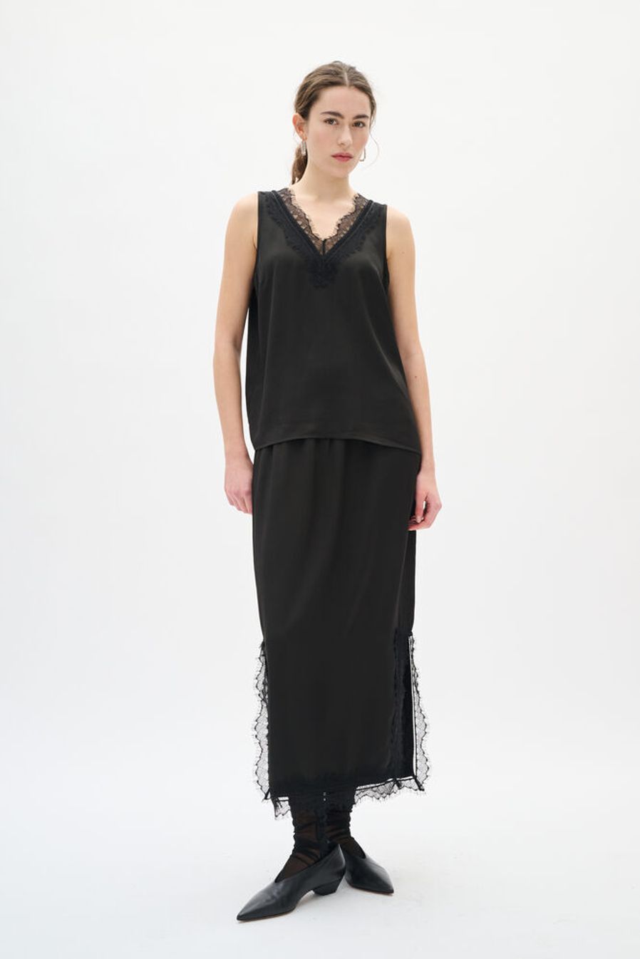 Danica Lace Trim Skirt