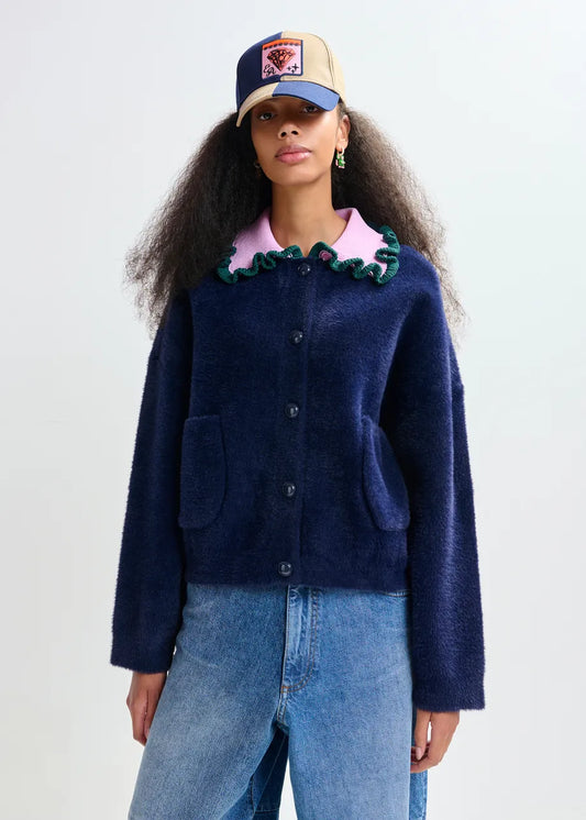 Jardener Fuzzy Cardigan-Essentiel Antwerp-Lewis Yates