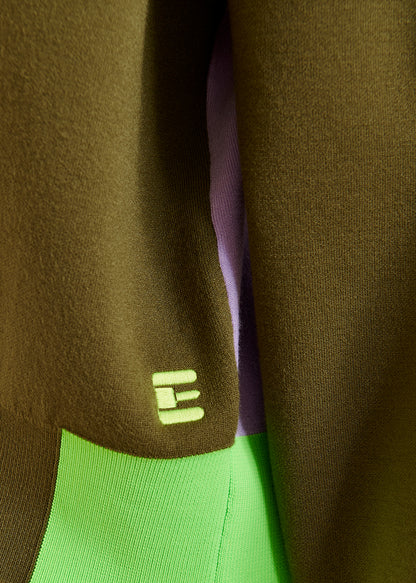 Jicolor Multi Cardi Khaki-Essentiel Antwerp-Lewis Yates