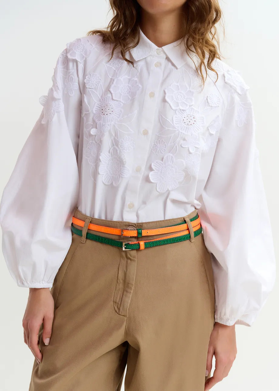 Joella Cotton Applique Shirt-Essentiel Antwerp-Lewis Yates