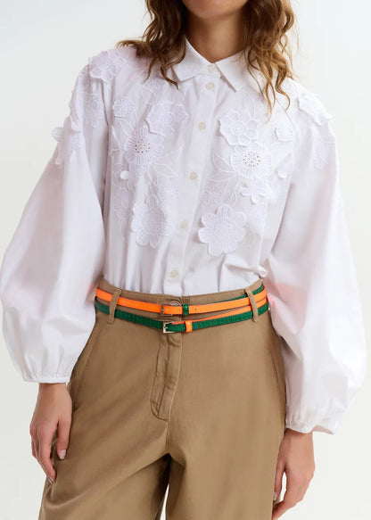 Joella Cotton Applique Shirt-Essentiel Antwerp-Lewis Yates