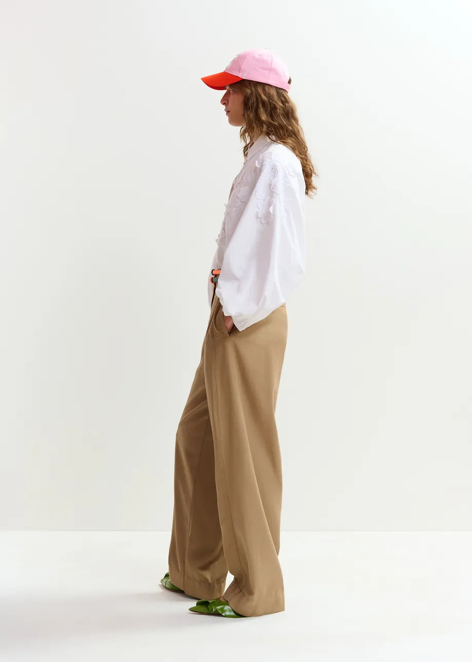 Joella Cotton Applique Shirt-Essentiel Antwerp-Lewis Yates