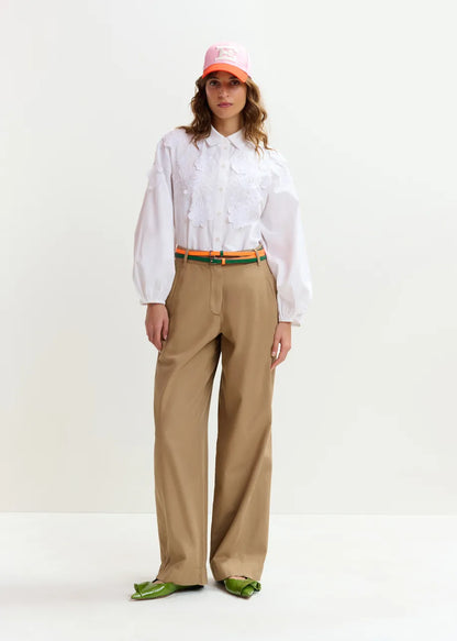 Joella Cotton Applique Shirt-Essentiel Antwerp-Lewis Yates
