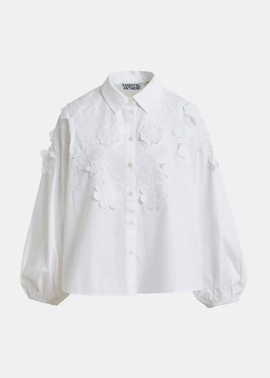 Joella Cotton Applique Shirt-Essentiel Antwerp-Lewis Yates