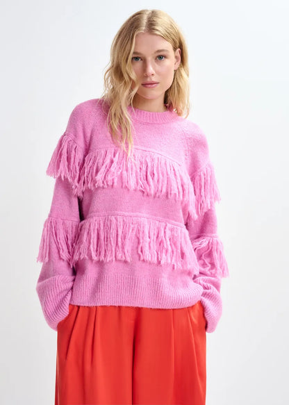Johns Sweater With Fringe Detail-Essentiel Antwerp-Lewis Yates