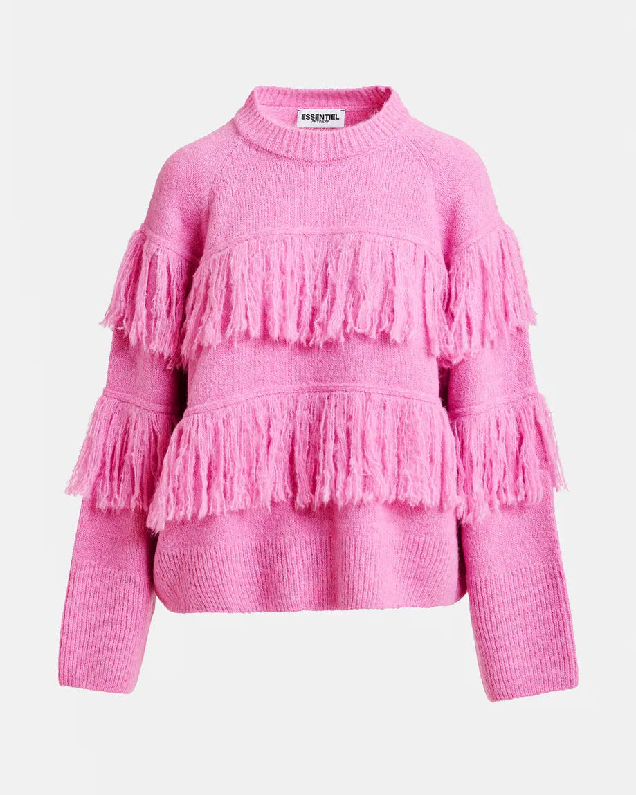 Johns Sweater With Fringe Detail-Essentiel Antwerp-Lewis Yates