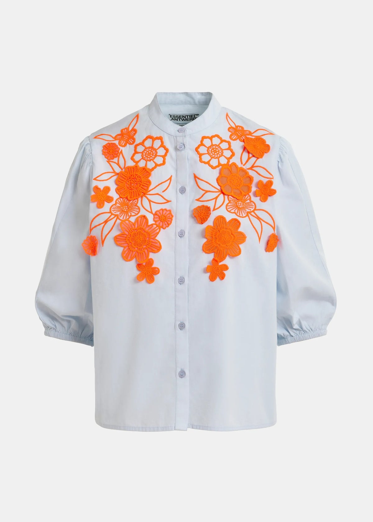 Jorja Flower Applique Shirt-Essentiel Antwerp-Lewis Yates