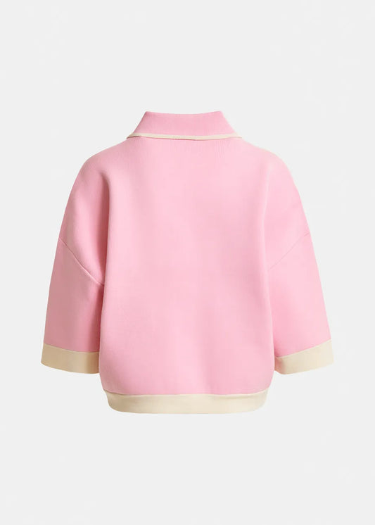Jugly Contrasting Trim Cardigan-Essentiel Antwerp-Lewis Yates