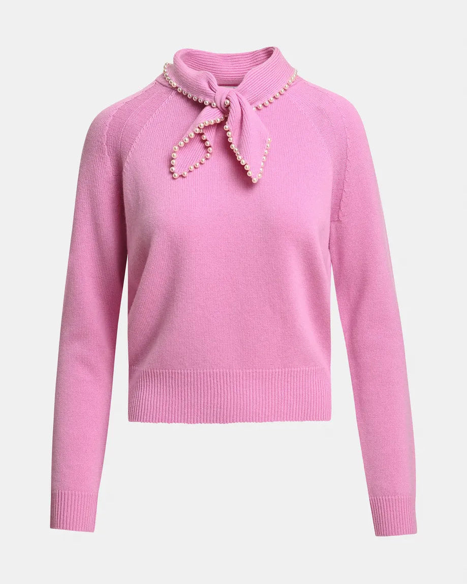Kasa Beaded Pullover Pink-Essentiel Antwerp-Lewis Yates