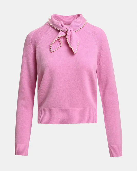 Kasa Beaded Pullover Pink-Essentiel Antwerp-Lewis Yates