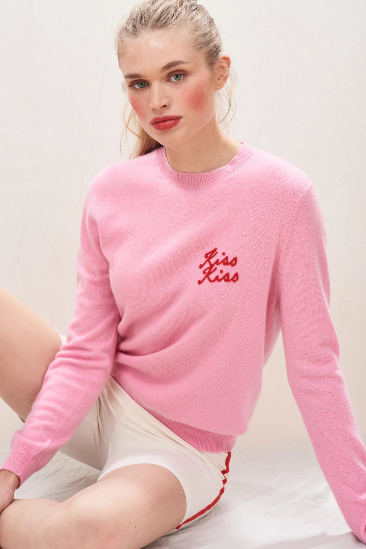 Kiss Me Quick Crew Jumper-Jumper 1234-Lewis Yates