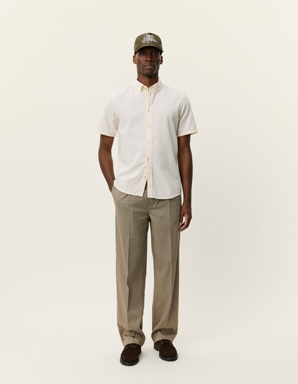 Konrad Cotton Linen Short Sleeve Shirt-Les Deux-Lewis Yates