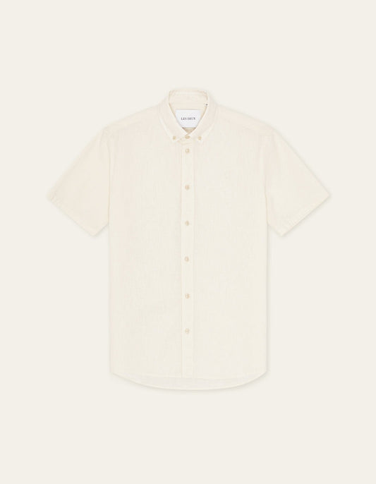 Konrad Cotton Linen Short Sleeve Shirt-Les Deux-Lewis Yates