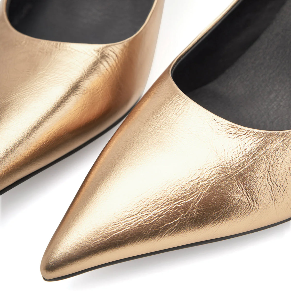 Laura Metallic Heel - Gold-Woden-Lewis Yates