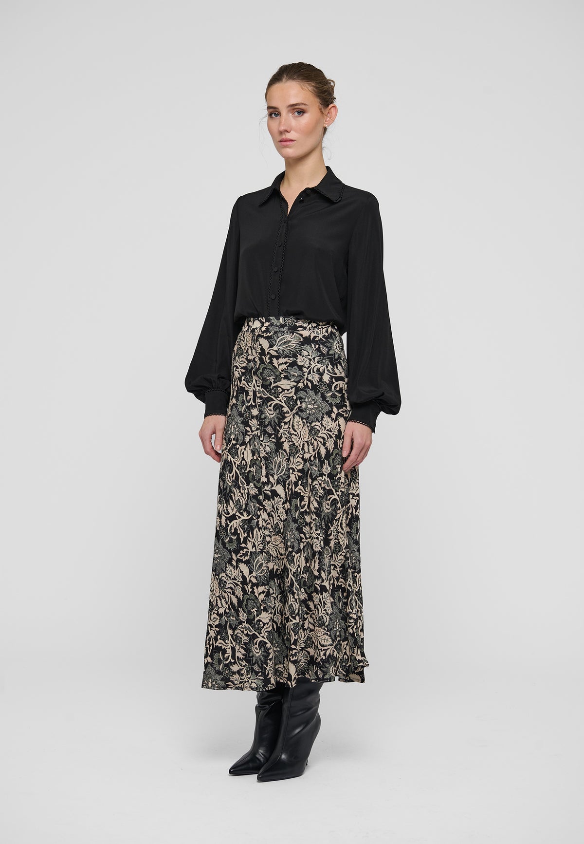 Lena Blouse with Special Trim in Black-Dea Kudibal-Lewis Yates