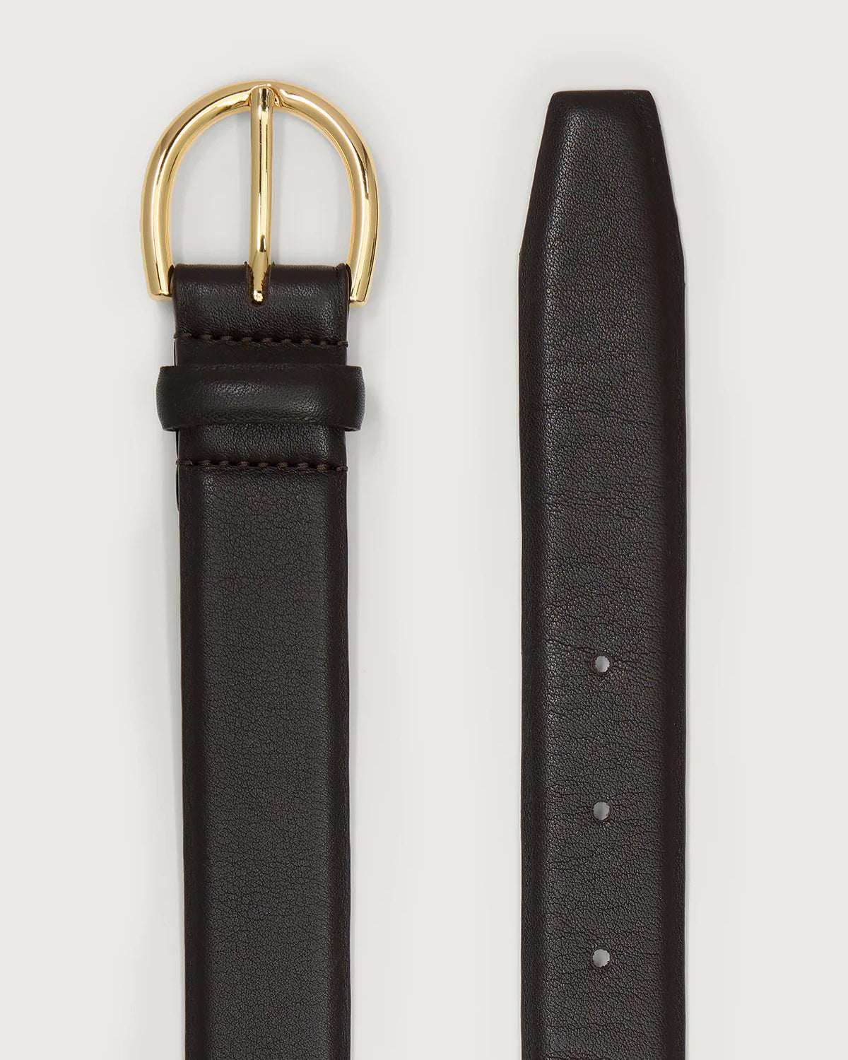 Lenai Leather Belt - Ebony Brown-Varley-Lewis Yates