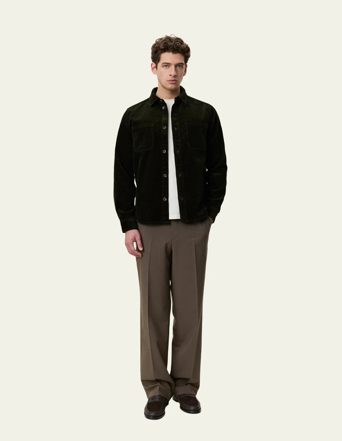 Corduroy Overshirt Rosin Green