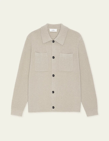 Milano Knit Overshirt Light Sand