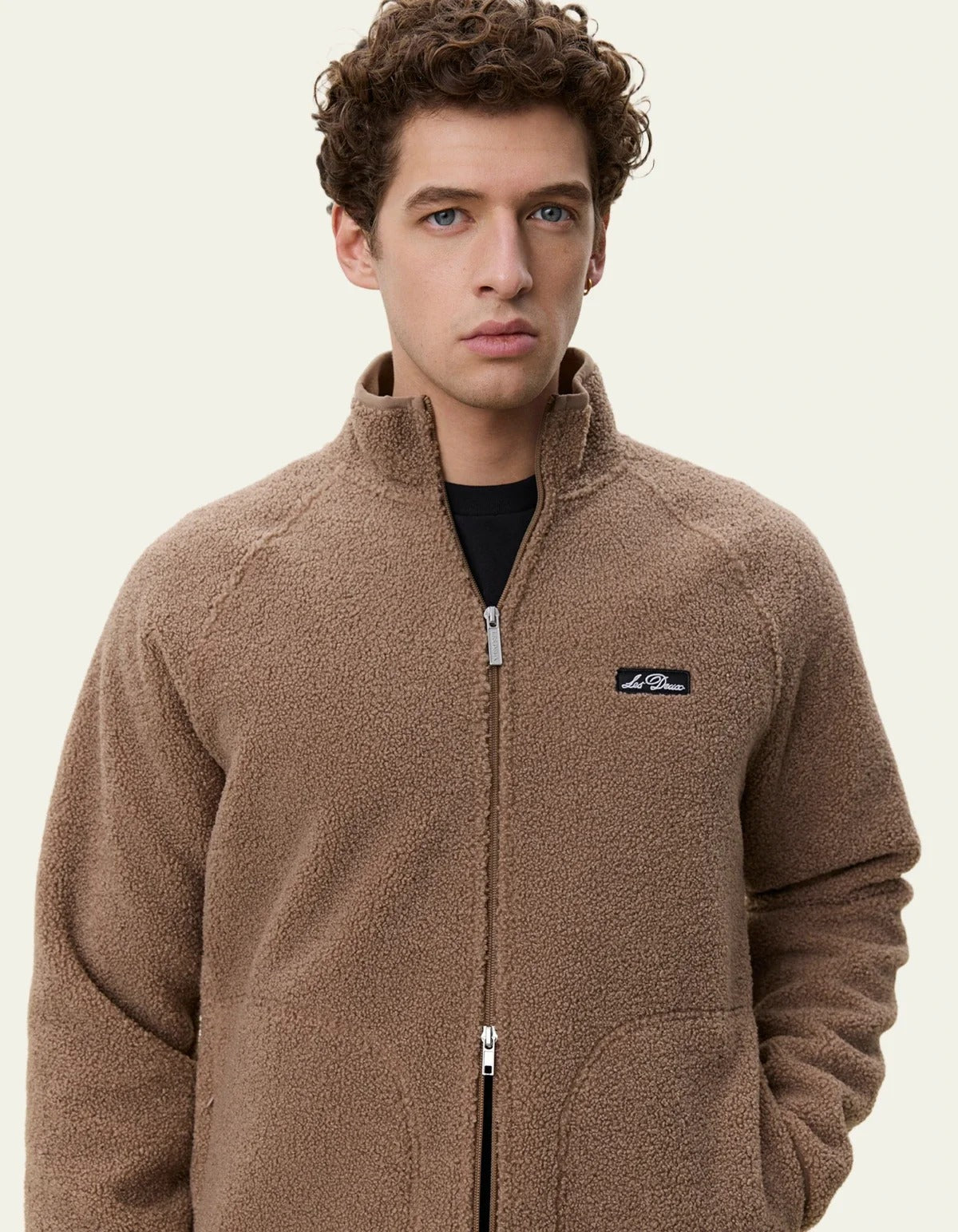 Patch Teddy Jacket Caribou Brown