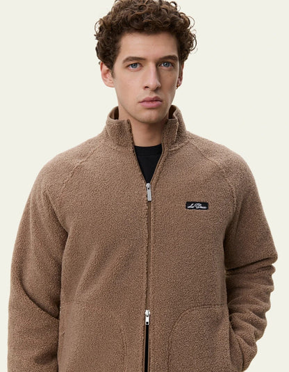 Patch Teddy Jacket Caribou Brown