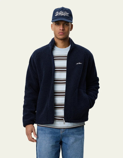 Patch Teddy Jacket Dark Navy Blue