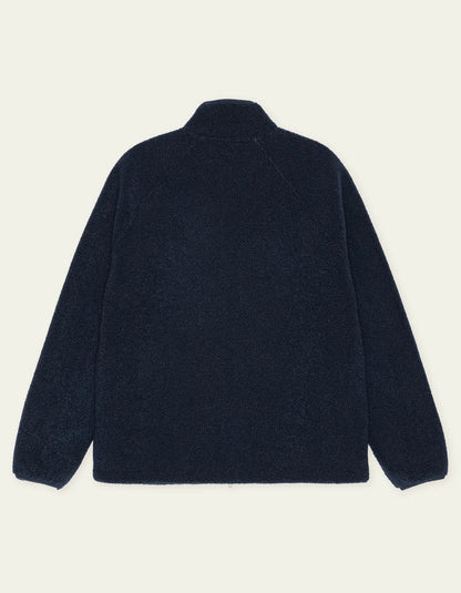 Patch Teddy Jacket Dark Navy Blue