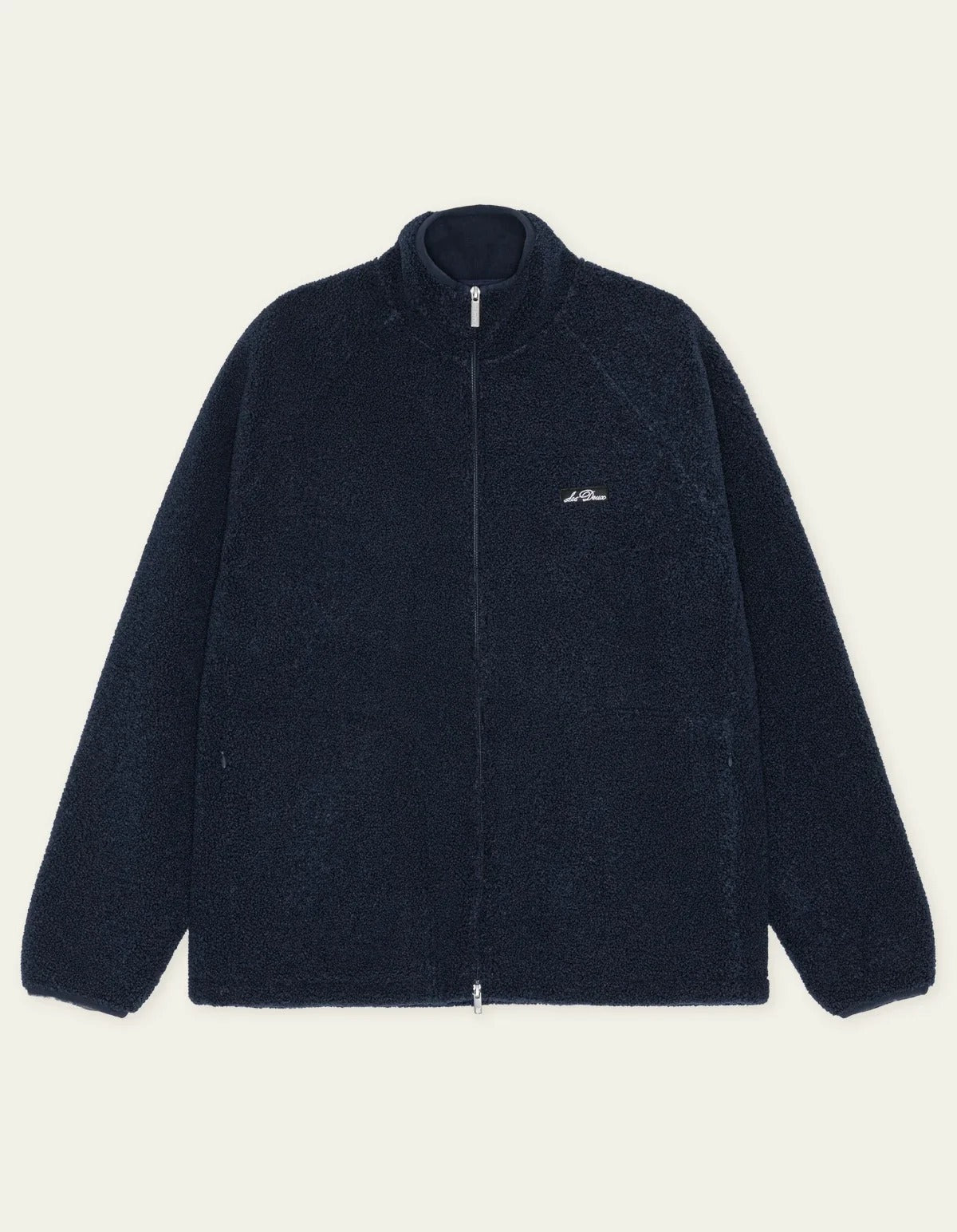 Patch Teddy Jacket Dark Navy Blue