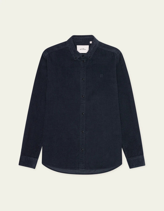Pinwale Corduroy Shirt Dark Navy Blue