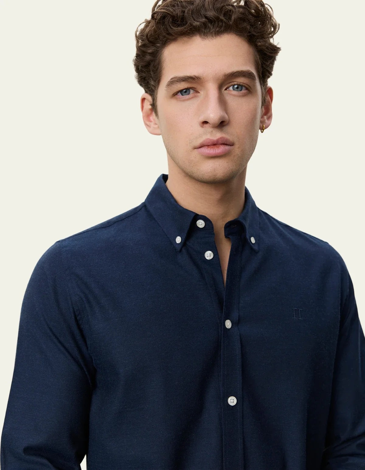 Soft Flannel Shirt Dark Navy Blue