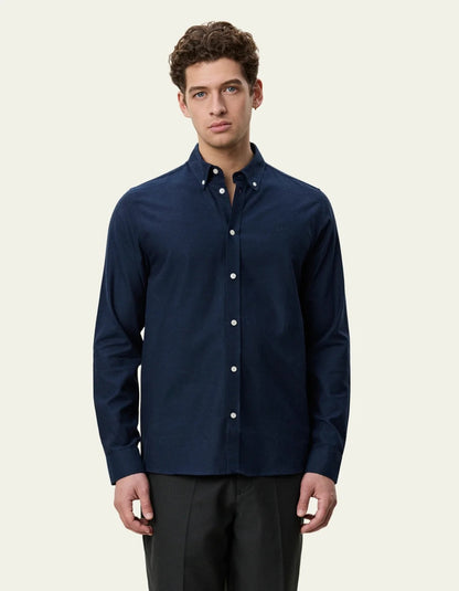 Soft Flannel Shirt Dark Navy Blue