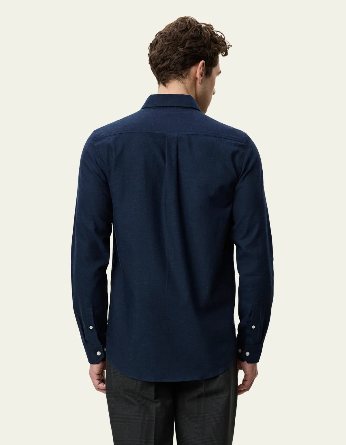 Soft Flannel Shirt Dark Navy Blue