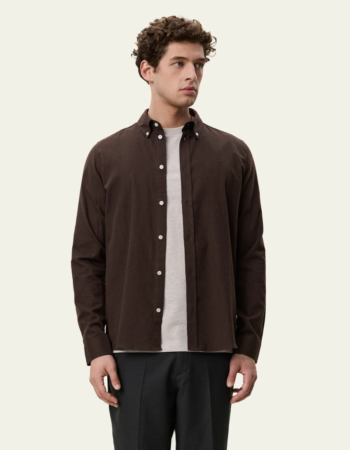 Soft Flannel Shirt Delicioso Brown
