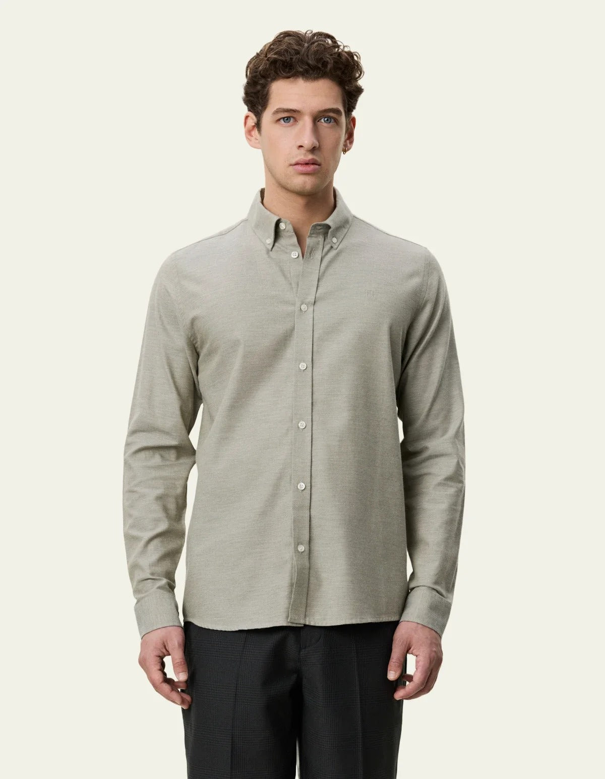 Soft Flannel Shirt Laurel Oak Sand