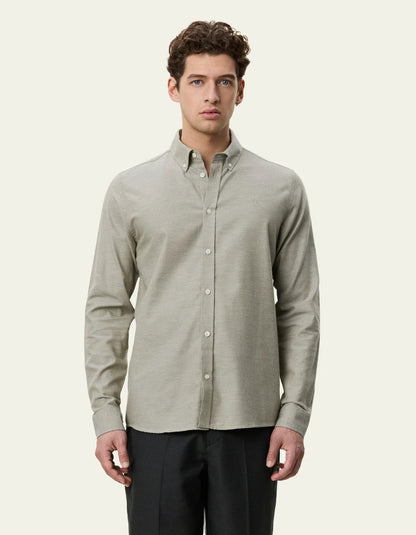 Soft Flannel Shirt Laurel Oak Sand