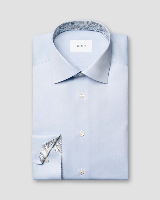Solid Paisley Effect Shirt