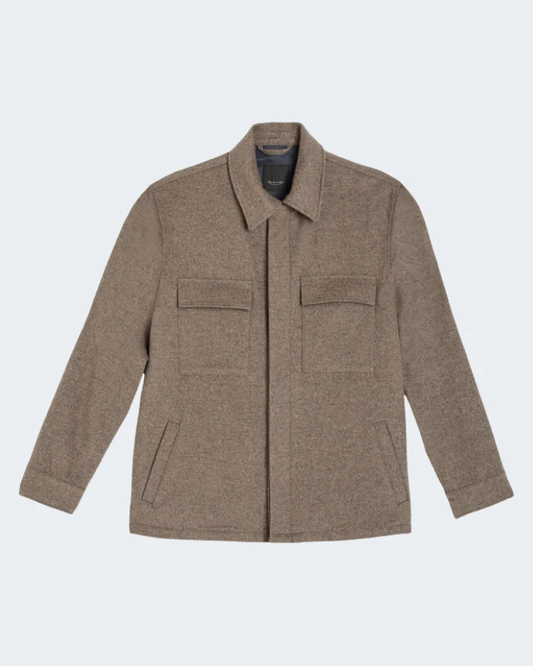 Aiden Light Cashmere Overshirt – Light Camel