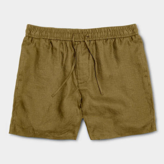 Linen Shorts Olive