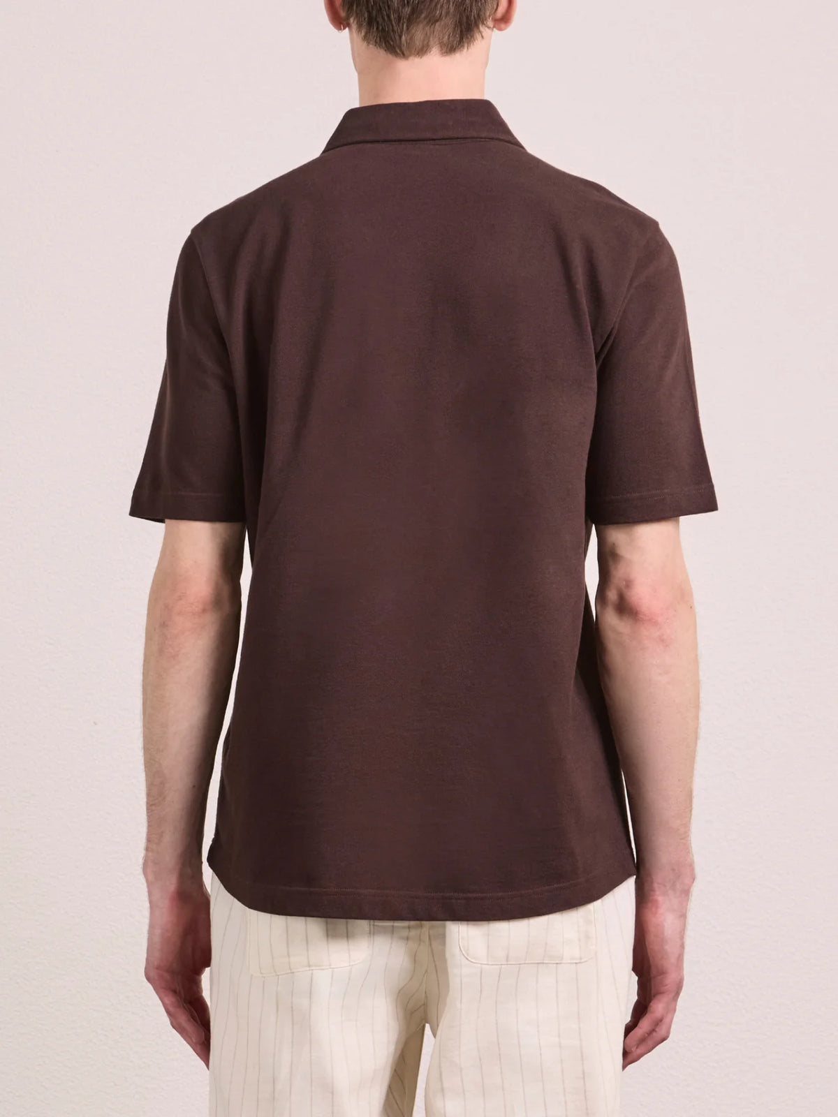 Luca Cotton Pique Polo-Frescobol Carioca-Lewis Yates