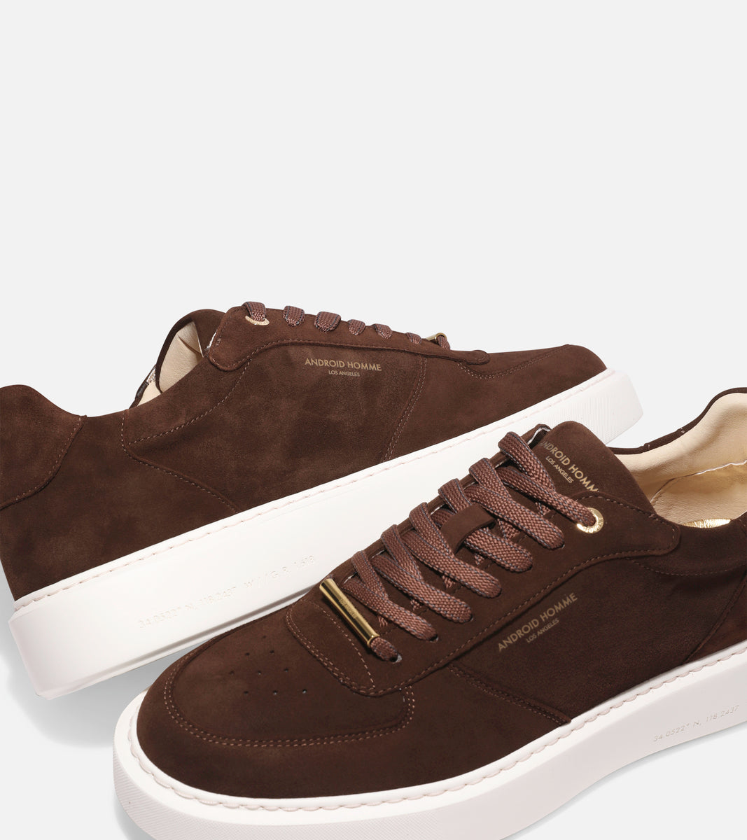Manhatten Lux Suede Sneaker - Chocolate-Android Homme-Lewis Yates
