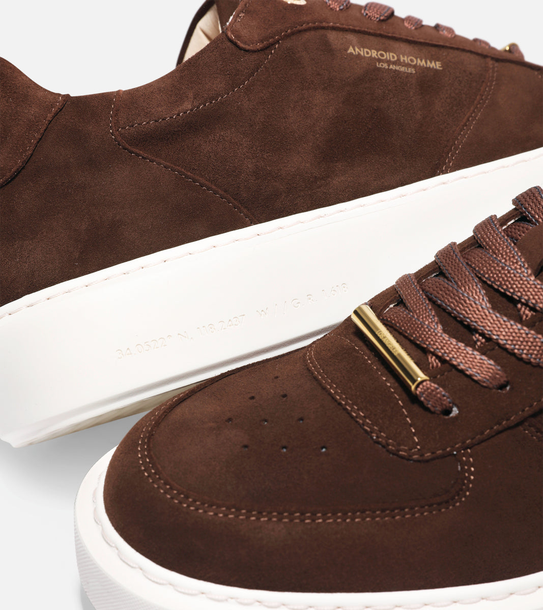 Manhatten Lux Suede Sneaker - Chocolate-Android Homme-Lewis Yates