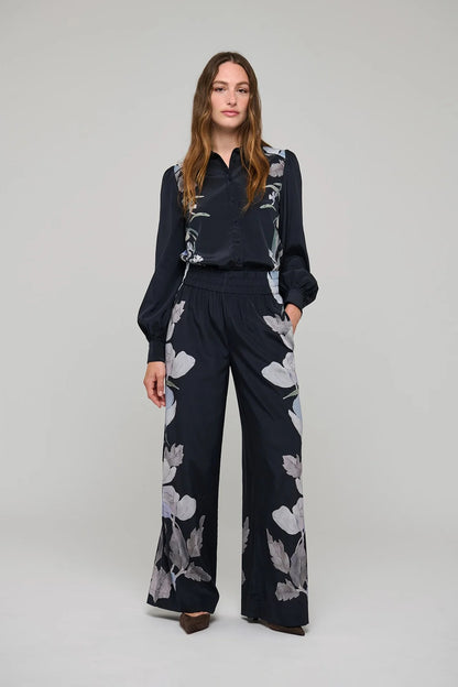 Margo Pants with Elastic in Reverie Midnight