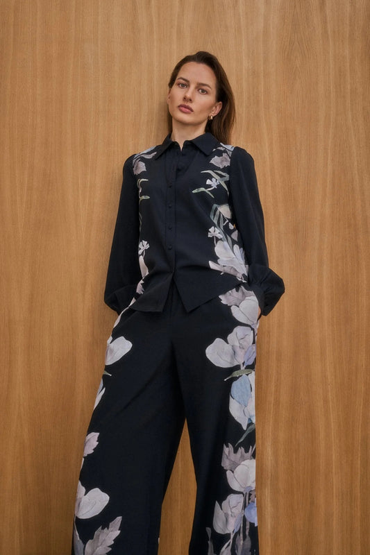 Margo Pants with Elastic in Reverie Midnight-Dea Kudibal-Lewis Yates