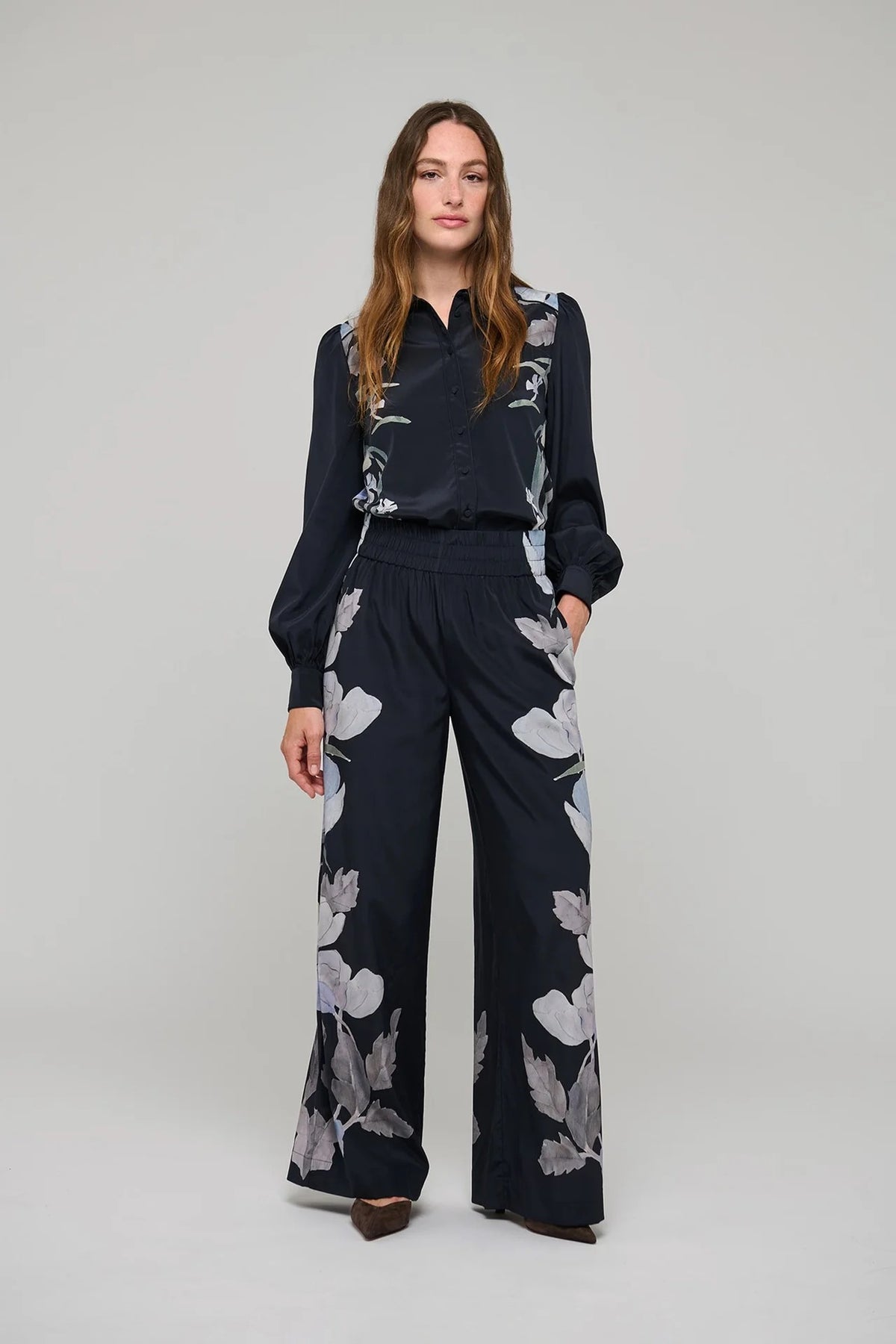 Margo Pants with Elastic in Reverie Midnight-Dea Kudibal-Lewis Yates