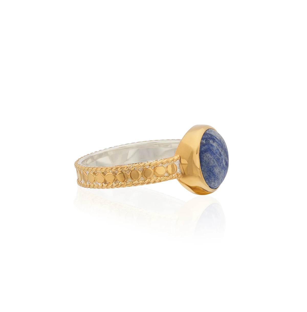 Medium Dumortierite Stacking Ring-Anna Beck-Lewis Yates