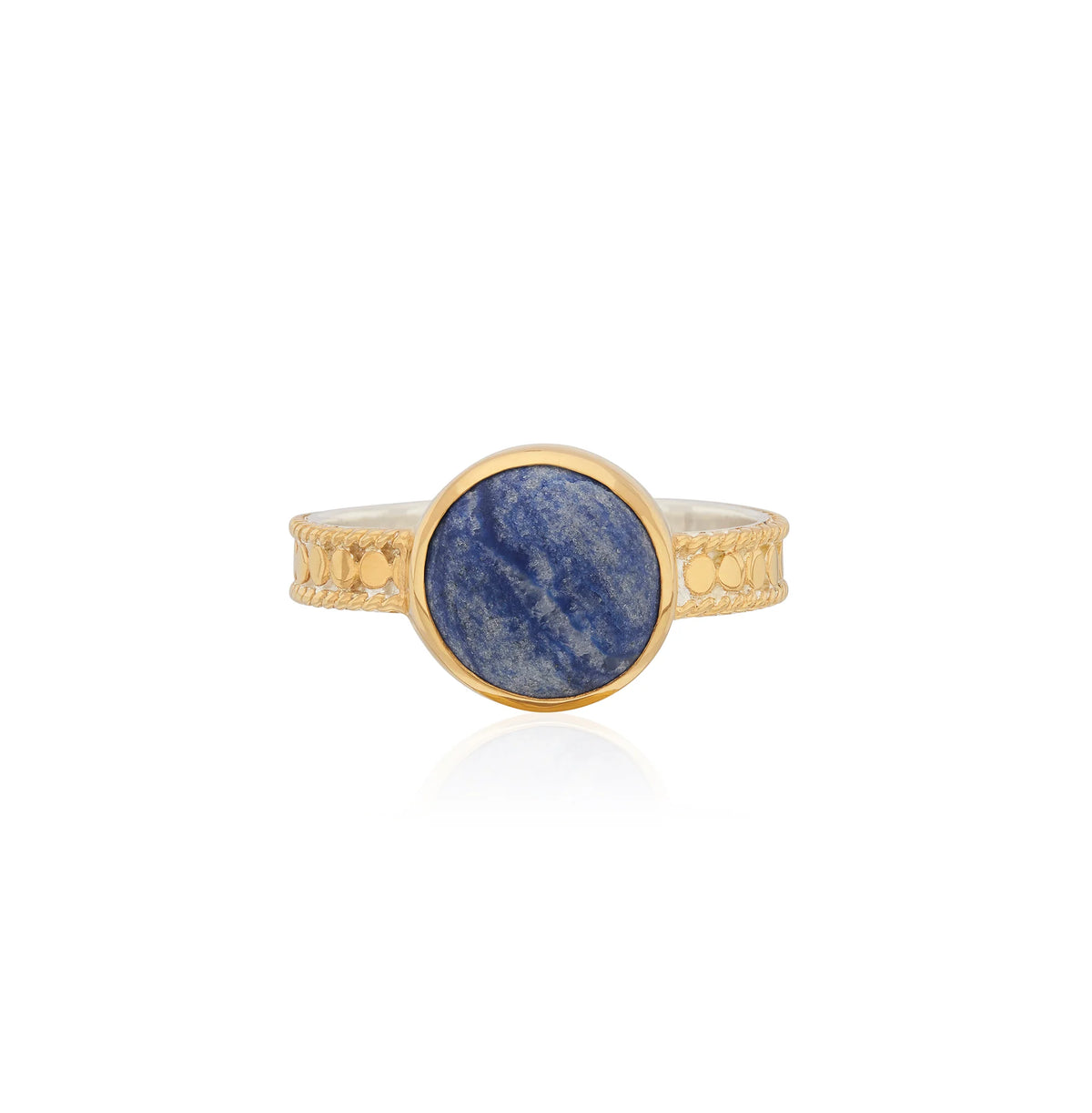 Medium Dumortierite Stacking Ring-Anna Beck-Lewis Yates