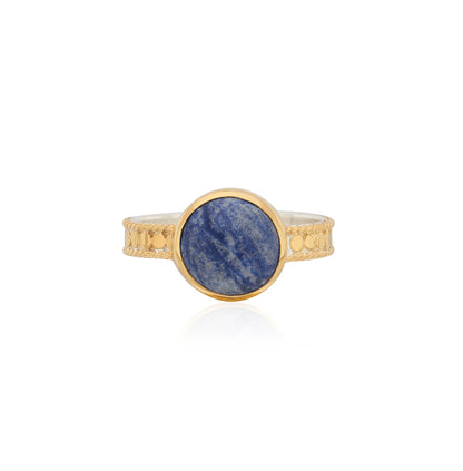 Medium Dumortierite Stacking Ring-Anna Beck-Lewis Yates